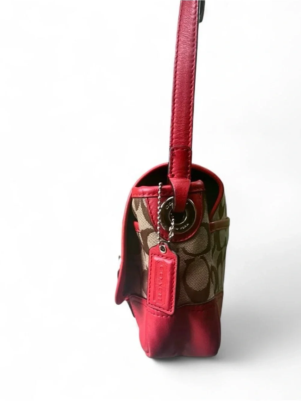Coach leather paired bold